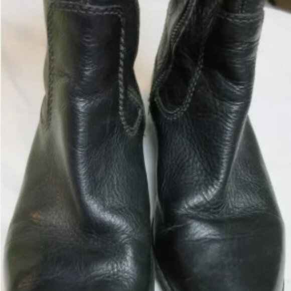 Timberland Earthkeeper Zip up black leather boots women's 8M - Picture 2 of 4